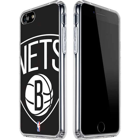 NBA Brooklyn Nets Large Logo iPhone SE (2nd & 3rd Gen) Clear Case