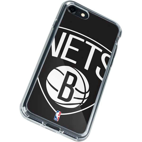 NBA Brooklyn Nets Large Logo iPhone SE (2nd & 3rd Gen) Clear Case