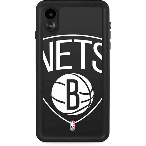 NBA Brooklyn Nets Large Logo iPhone XR Waterproof Case
