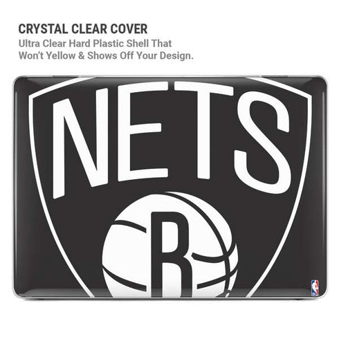 NBA Brooklyn Nets Large Logo MacBook Pro 15in (2016-19) Case plus Skin
