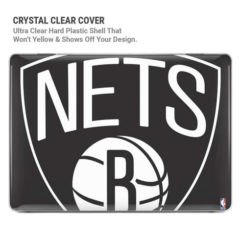 NBA Brooklyn Nets Large Logo MacBook Pro 16in (2019-20) Case plus Skin
