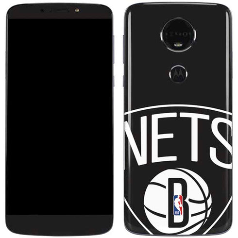 NBA Brooklyn Nets Large Logo Moto E5 Plus Skin