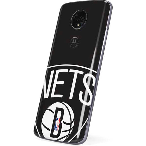 NBA Brooklyn Nets Large Logo Moto E5 Plus Skin