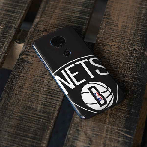 NBA Brooklyn Nets Large Logo Moto E5 Plus Skin