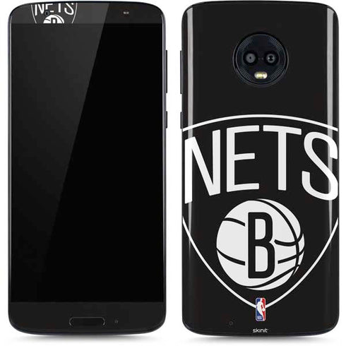 NBA Brooklyn Nets Large Logo Moto G6 Skin