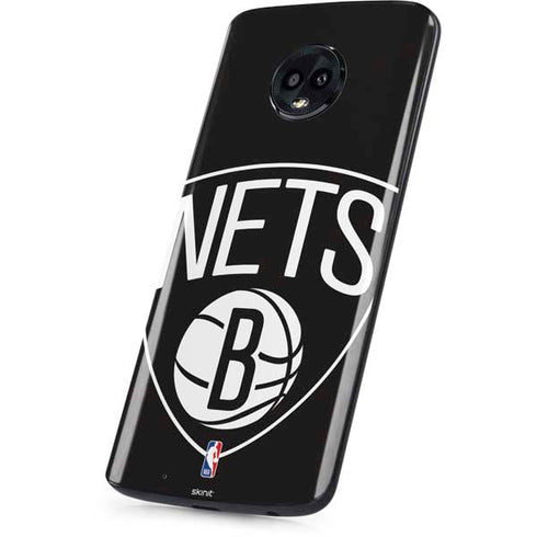 NBA Brooklyn Nets Large Logo Moto G6 Skin