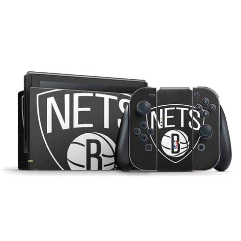 NBA Brooklyn Nets Large Logo Nintendo Switch Bundle Skin