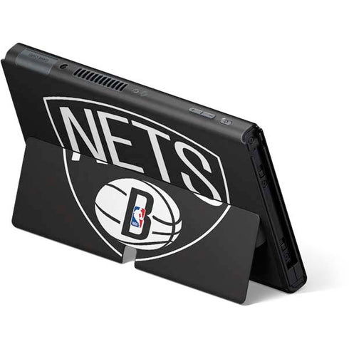 NBA Brooklyn Nets Large Logo Nintendo Switch OLED (2021) Skin