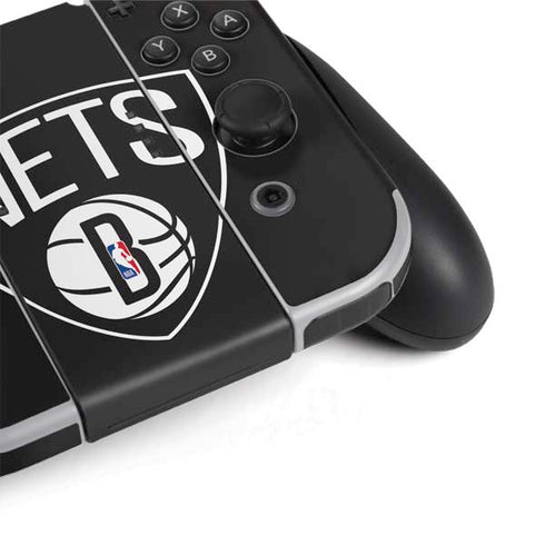 NBA Brooklyn Nets Large Logo Nintendo Switch OLED (2021) Skin