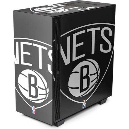NBA Brooklyn Nets Large Logo NZXT H510 Compact ATX Mid-Tower Case Skin