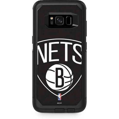 NBA Brooklyn Nets Large Logo Otterbox Commuter Galaxy Skin