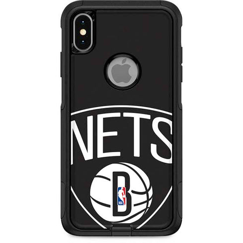 NBA Brooklyn Nets Large Logo Otterbox Commuter iPhone Skin