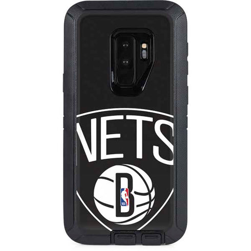 NBA Brooklyn Nets Large Logo Otterbox Defender Galaxy Skin