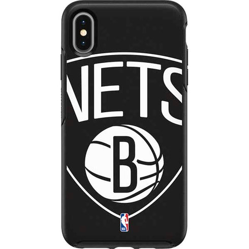 NBA Brooklyn Nets Large Logo Otterbox Symmetry iPhone Skin