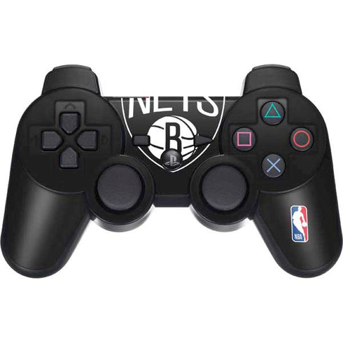 NBA Brooklyn Nets Large Logo PS3 Dual Shock wireless controller Skin