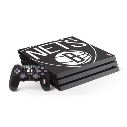 NBA Brooklyn Nets Large Logo PS4 Pro Bundle Skin