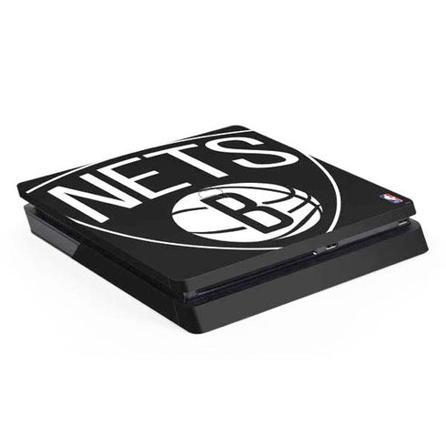 NBA Brooklyn Nets Large Logo PS4 Slim Skin