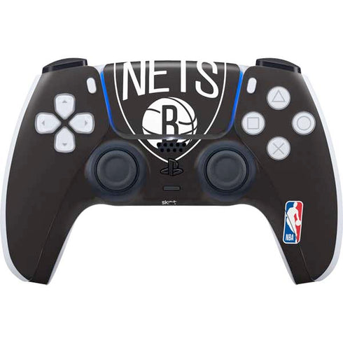 NBA Brooklyn Nets Large Logo PS5 Controller Skin