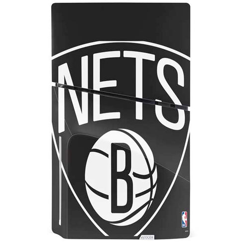 NBA Brooklyn Nets Large Logo PS5 Slim Disk Console Skin