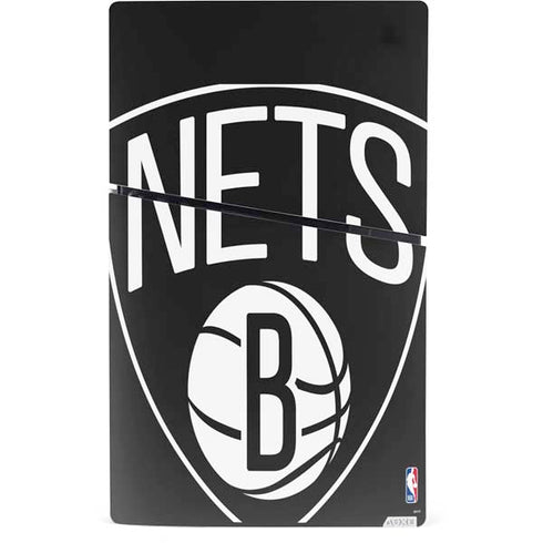 NBA Brooklyn Nets Large Logo PS5 Slim Digital Edition Console Skin