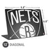 NBA Brooklyn Nets Large Logo Universal Laptop 12in (9.8 x 6.8in) Skin