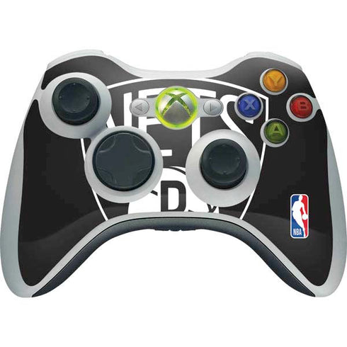 NBA Brooklyn Nets Large Logo Xbox 360 Wireless Controller Skin