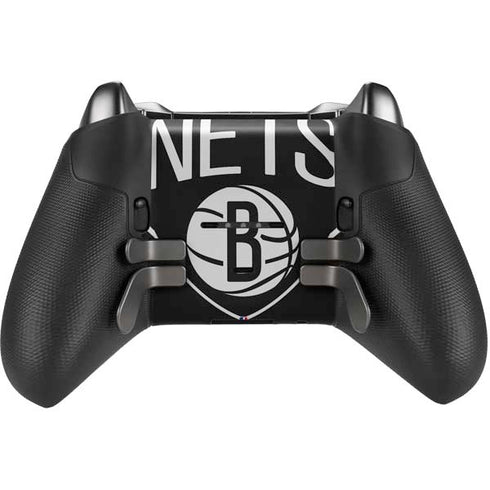 NBA Brooklyn Nets Large Logo Xbox Elite Wireless Controller Series 2 Skin
