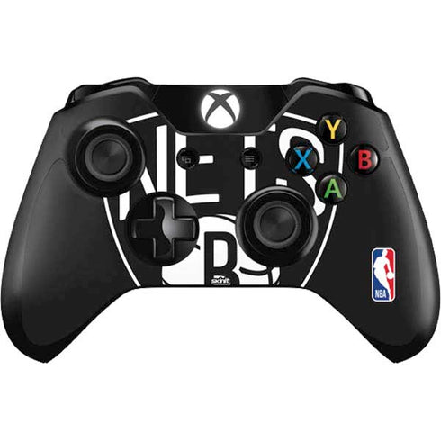 NBA Brooklyn Nets Large Logo Xbox One Controller Skin