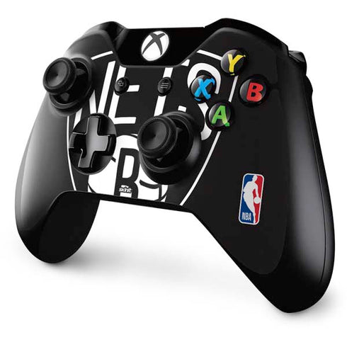 NBA Brooklyn Nets Large Logo Xbox One Controller Skin