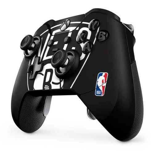 NBA Brooklyn Nets Large Logo Xbox One Elite Controller Skin