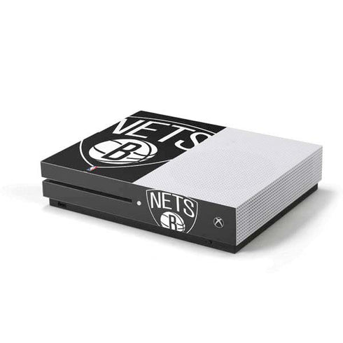 NBA Brooklyn Nets Large Logo Xbox One S Console Skin