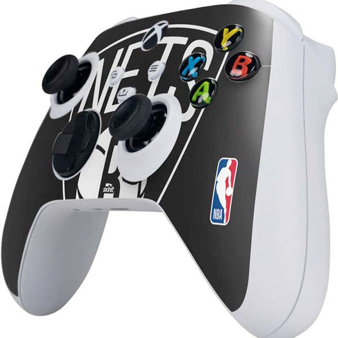 NBA Brooklyn Nets Large Logo Xbox Series S Controller Skin