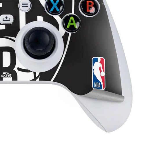 NBA Brooklyn Nets Large Logo Xbox Series S Controller Skin