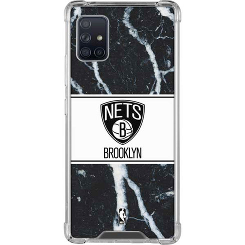 NBA Brooklyn Nets Marble Galaxy A51 5G Clear Case
