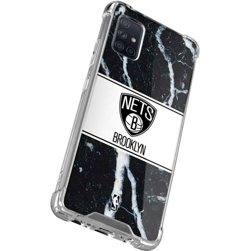 NBA Brooklyn Nets Marble Galaxy A51 5G Clear Case