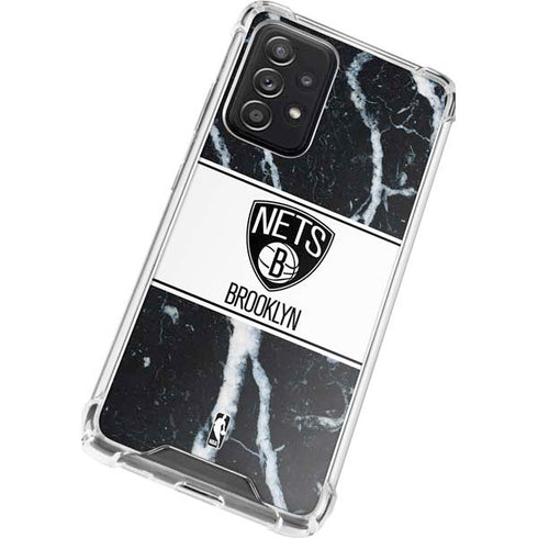 NBA Brooklyn Nets Marble Galaxy A52 5G Clear Case