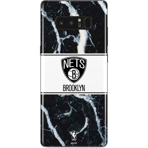 NBA Brooklyn Nets Marble Galaxy Note 8 Skin