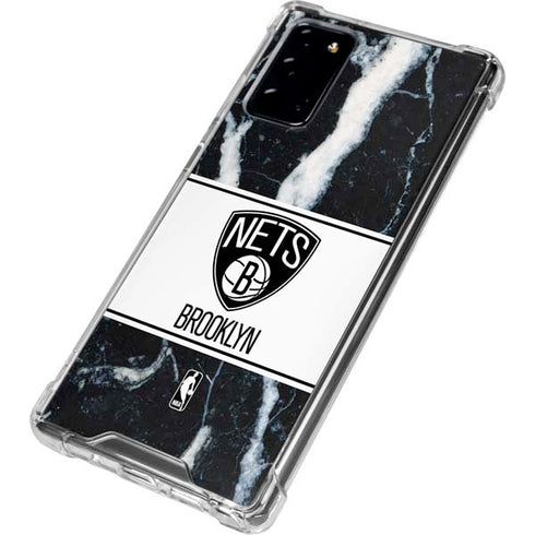 NBA Brooklyn Nets Marble Galaxy Note20 5G Clear Case