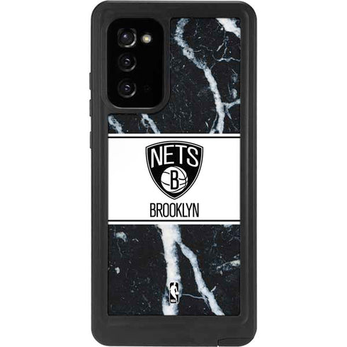 NBA Brooklyn Nets Marble Galaxy Note20 5G Waterproof Case