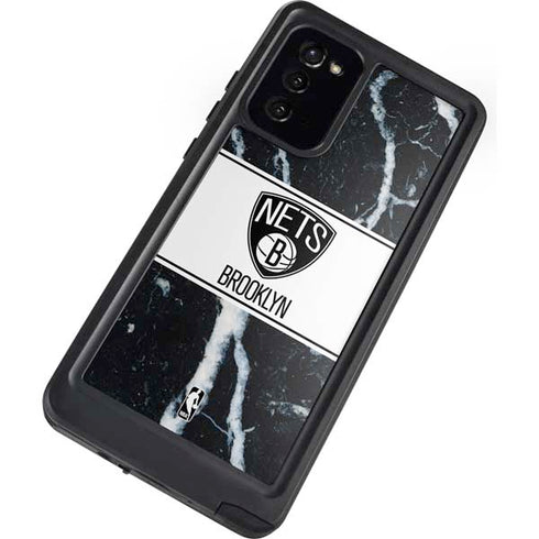 NBA Brooklyn Nets Marble Galaxy Note20 5G Waterproof Case
