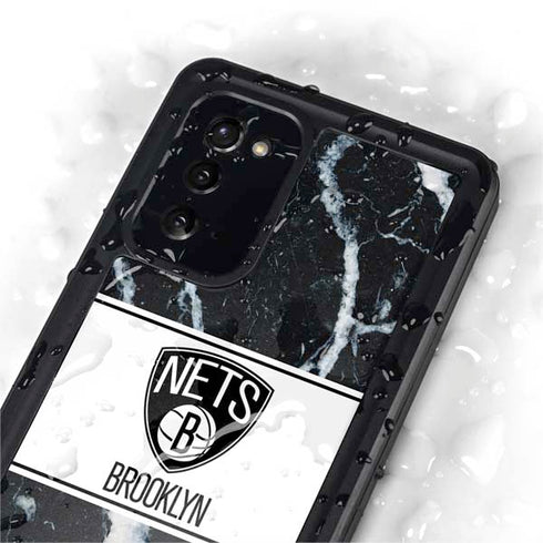 NBA Brooklyn Nets Marble Galaxy Note20 5G Waterproof Case