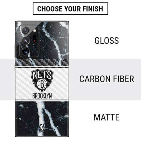 NBA Brooklyn Nets Marble Galaxy Note20 Ultra 5G Skin