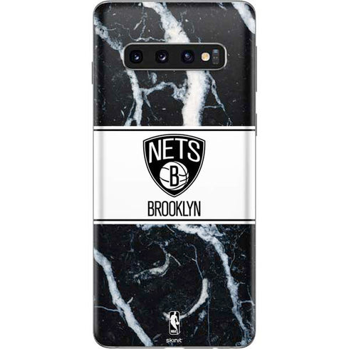 NBA Brooklyn Nets Marble Galaxy S10 Skin