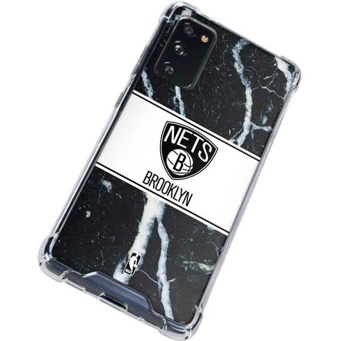 NBA Brooklyn Nets Marble Galaxy S20 FE Clear Case