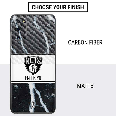 NBA Brooklyn Nets Marble Galaxy S20 Skin