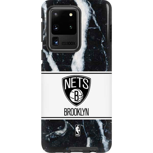 NBA Brooklyn Nets Marble Galaxy S20 Ultra 5G Pro Case