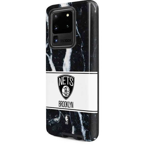 NBA Brooklyn Nets Marble Galaxy S20 Ultra 5G Pro Case
