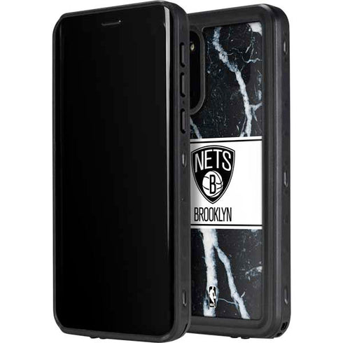 NBA Brooklyn Nets Marble Galaxy S20 Waterproof Case