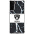 NBA Brooklyn Nets Marble Galaxy S21 FE Clear Case