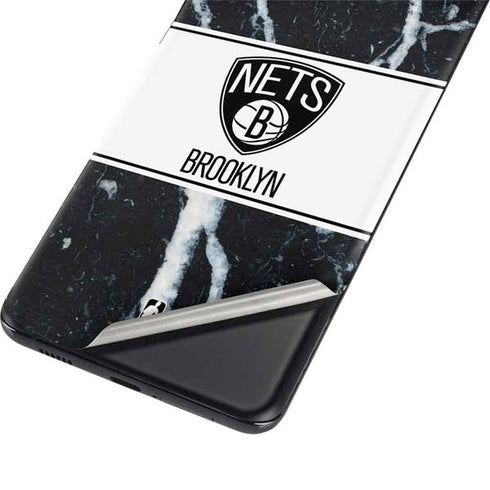 NBA Brooklyn Nets Marble Galaxy S21 Ultra 5G Skin